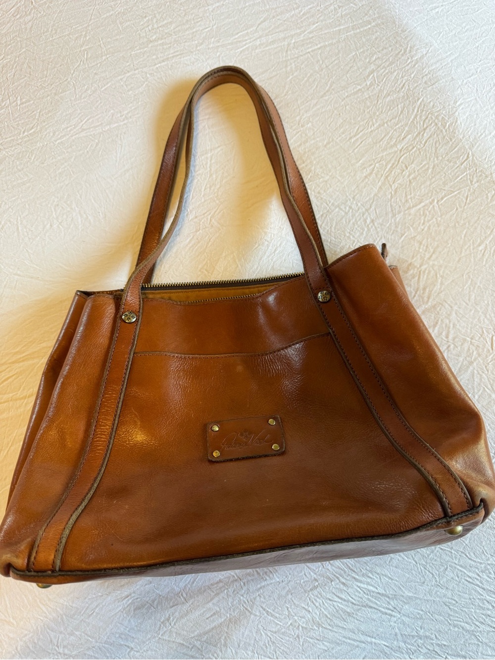 Patricia Nash Women's Brown Leather Shoulder Tote Bag